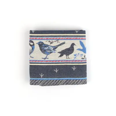 Foto van Theedoek Birds Blauw