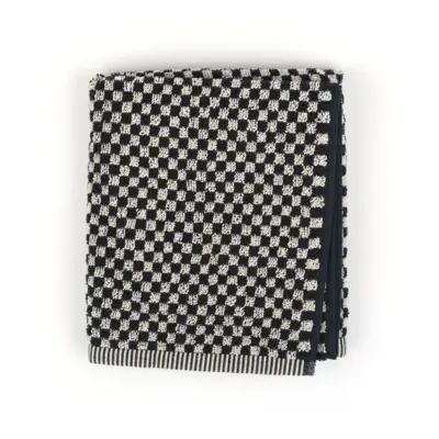 Foto van Handdoek kleine blok Zwart