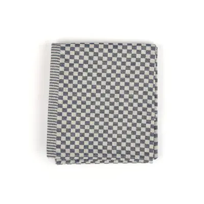 Foto van Theedoek kleine blok Blauw