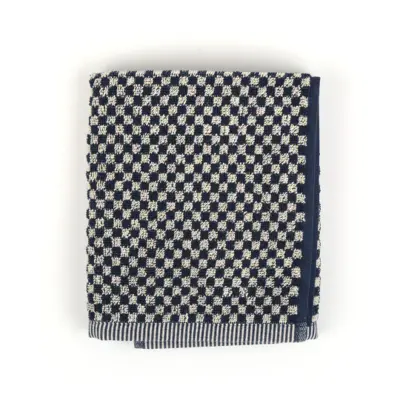 Foto van Handdoek kleine blok Blauw