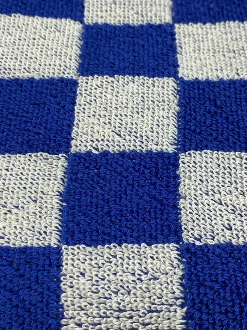Foto 1 Handdoek grote blok Blauw