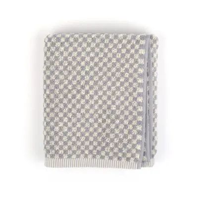 Foto van Handdoek kleine blok Grijs