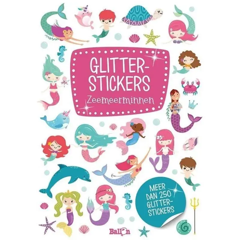 Foto 1 Glitterstickers Zeemeerminnen