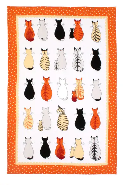 Foto van Theedoek Cats in Waiting