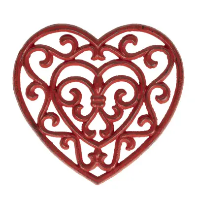 Foto van Onderzetter Hart Rood
