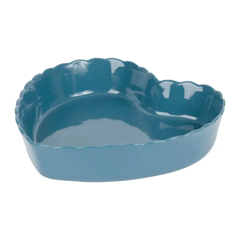Foto 1 Hartvormige ovenschaal Blauw
