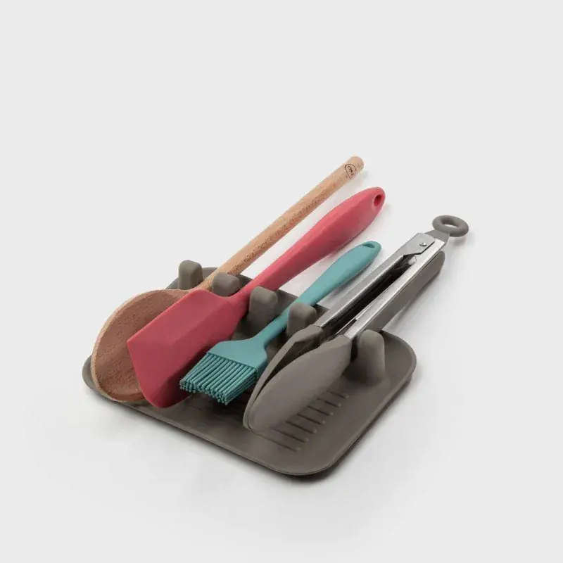 Foto 2 Silicone lepelhouder Grey