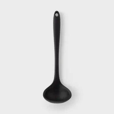 Foto van Silicone soeplepel Black