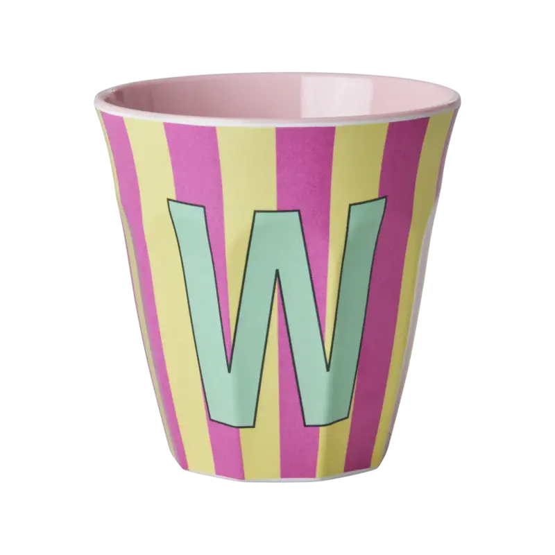 Foto 1 Melamine alfabet stripe Pink W