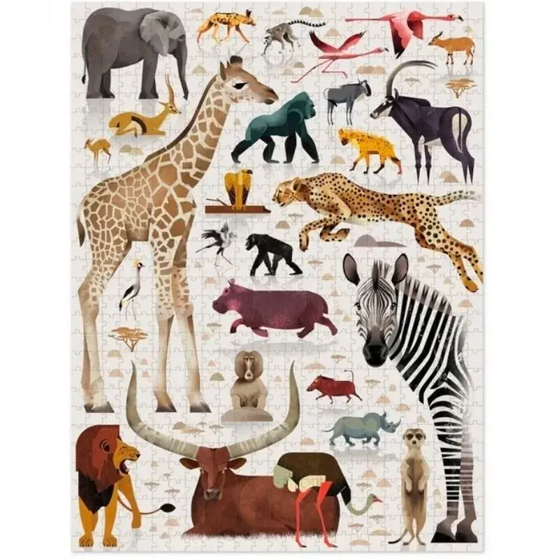 Foto 2 Puzzel African animals 750 st