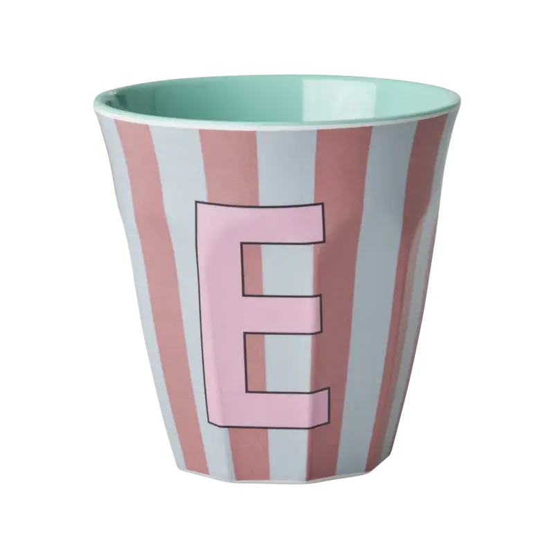 Foto 1 Melamine alfabet stripe Pink E