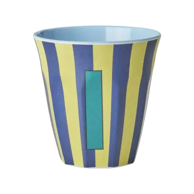 Foto van Melamine alfabet stripe Blue I