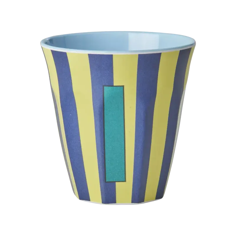 Foto 1 Melamine alfabet stripe Blue I