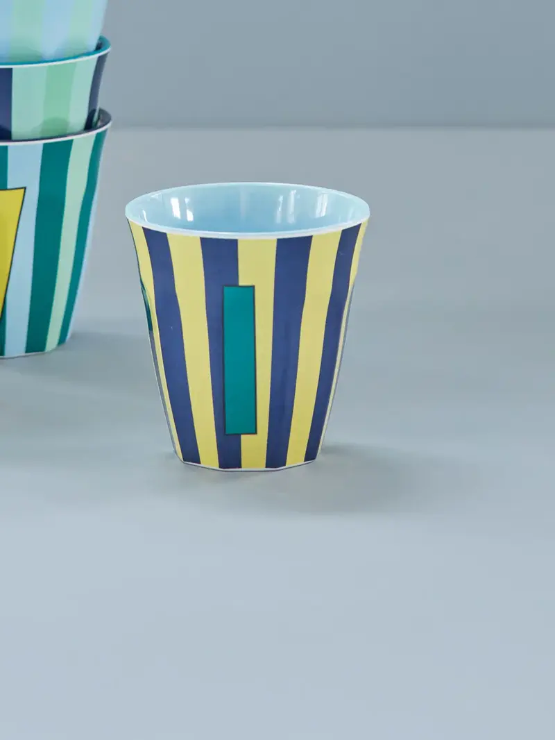 Foto 3 Melamine alfabet stripe Blue I