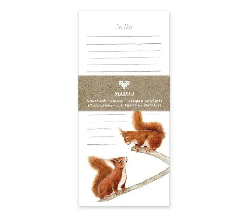 Foto 1 Notitieblok Squirrel Romance