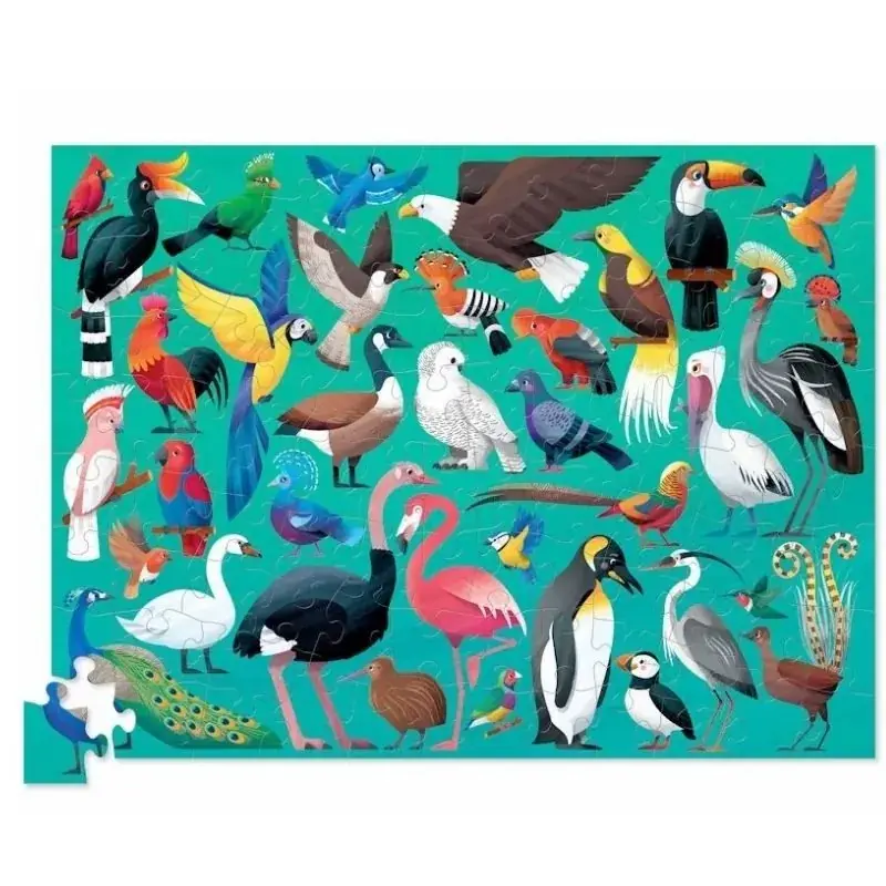 Foto 2 Puzzel wereld vogels 100 stuks