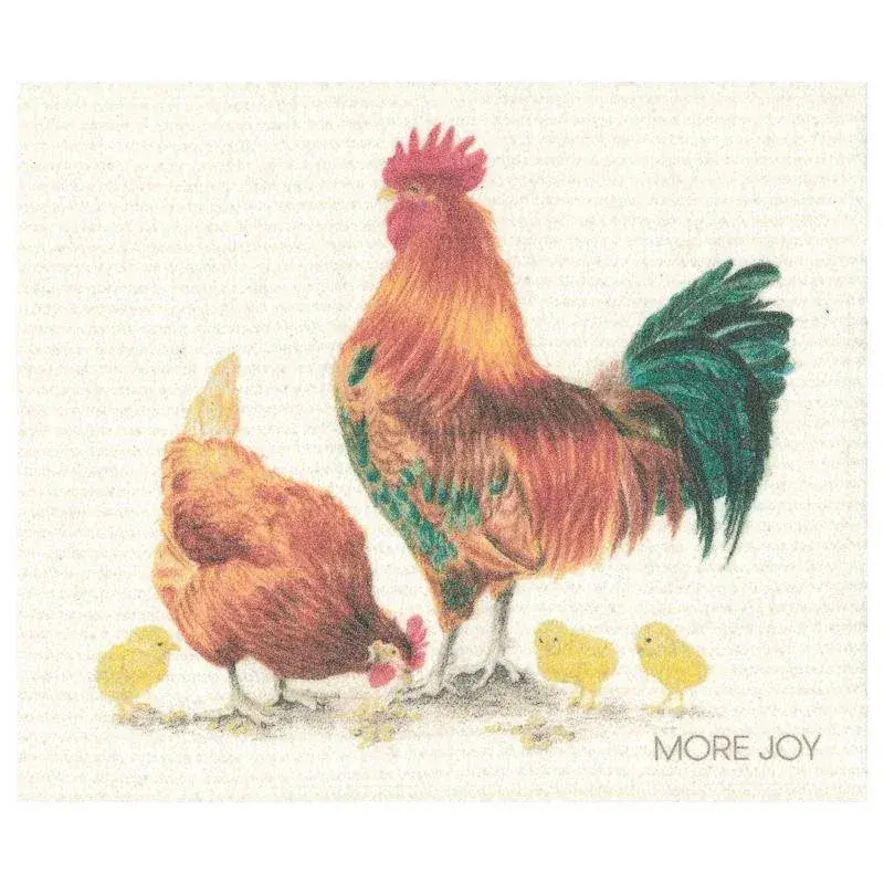 Foto 1 Vaatdoekje Rooster & Hen