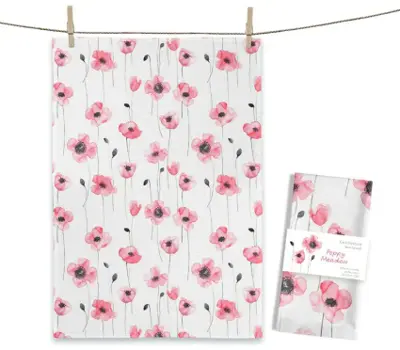 Foto van Theedoek Poppy Meadow