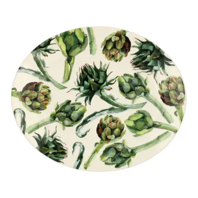 Foto van Medium oval platter Artichoke
