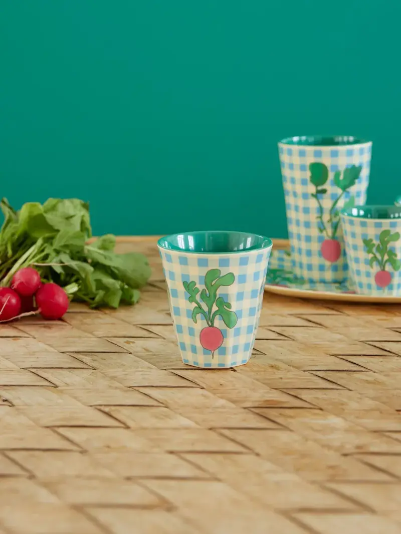 Foto 3 Melamine beker M Radish