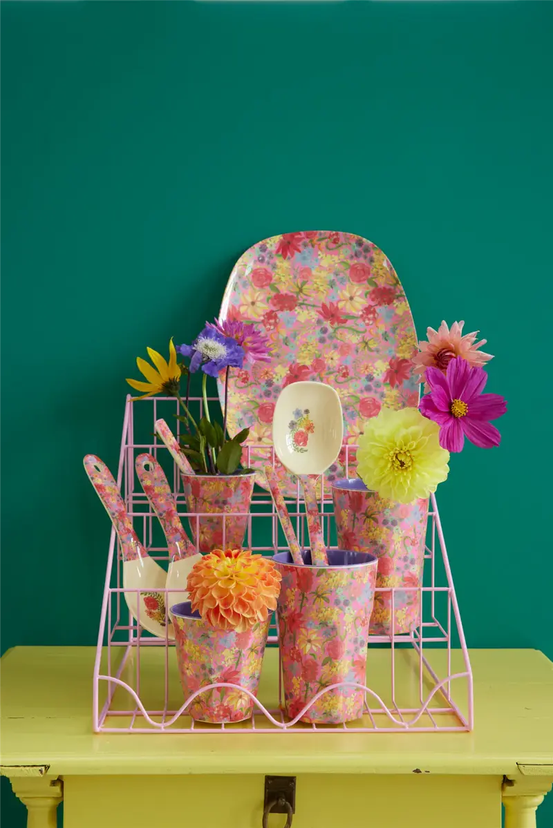 Foto 2 Melamine beker M Swedish Flora