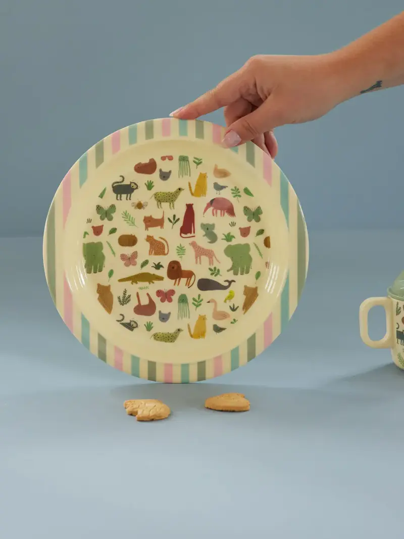 Foto 2 Melamine bordje Jungle Plate
