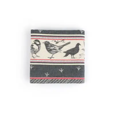 Foto van Theedoek Birds Black