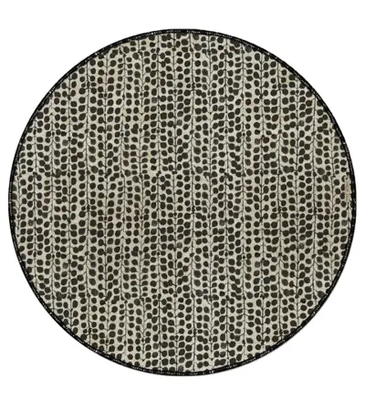 Foto van Placemat Poppy Black Round