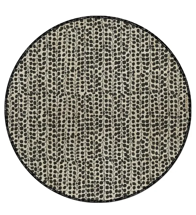 Foto 1 Placemat Poppy Black Round