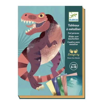 Foto van Djeco dino’s folie kleuren