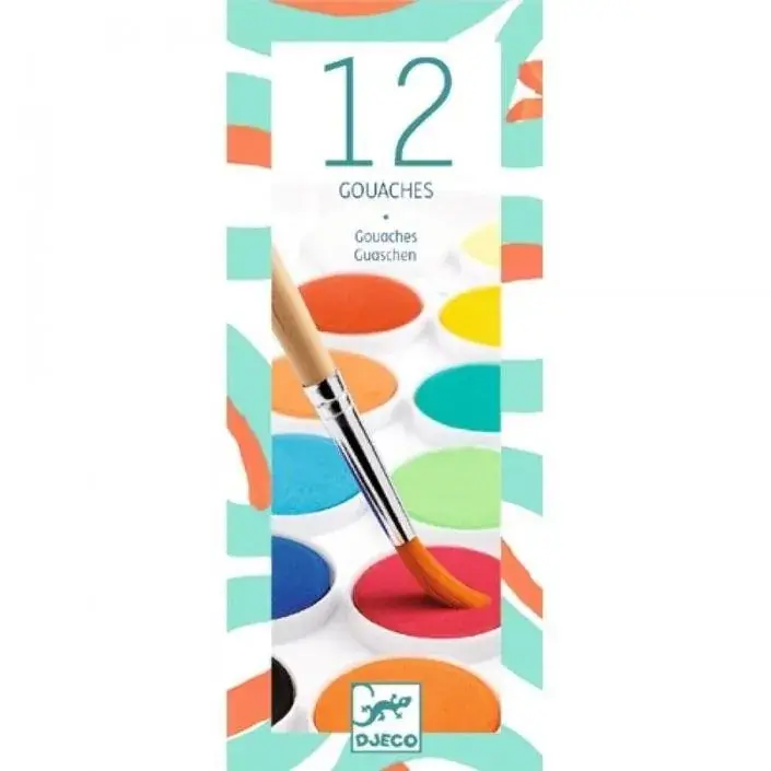 Foto 1 Djeco waterverf 12 kleuren