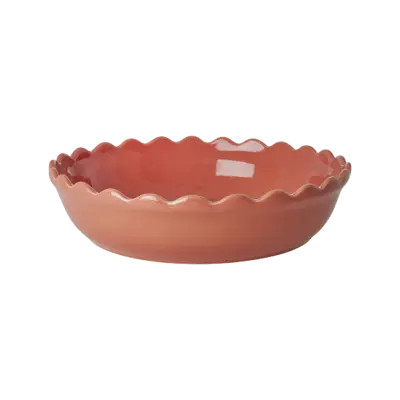 Foto van Pie Dish Dark Coral S