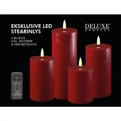 Foto van LED Candle Set x4 Bourgogne