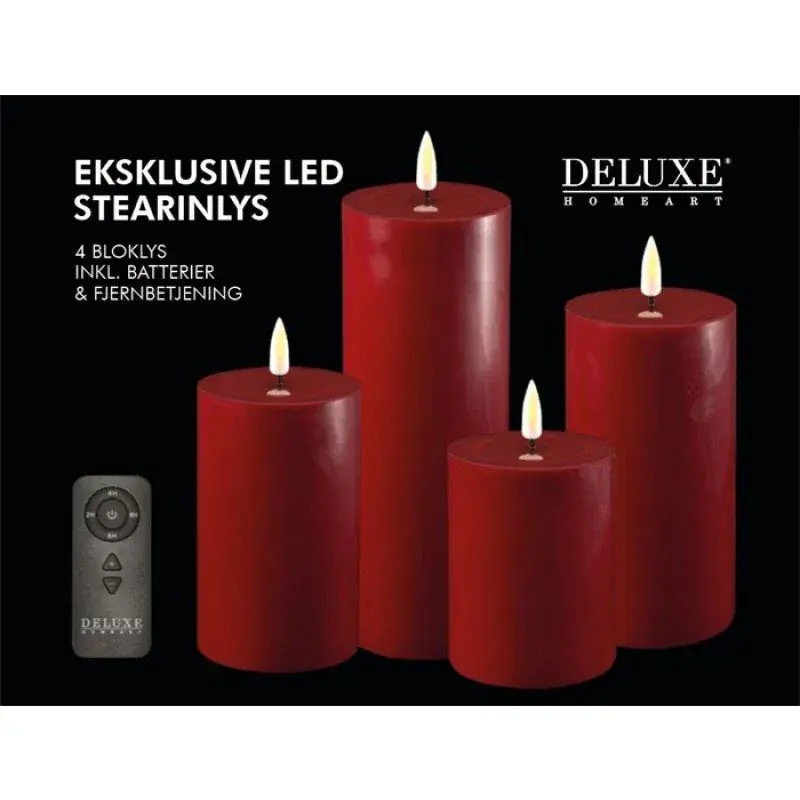 Foto 1 LED Candle Set x4 Bourgogne