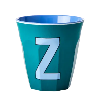 Foto van Melamine alfabet beker Blue Z