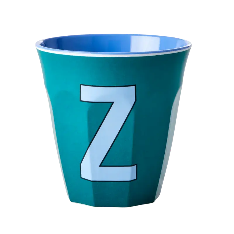 Foto 1 Melamine alfabet beker Blue Z