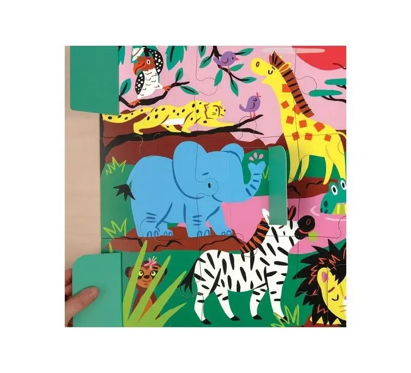 Foto 2 Puzzel Safari met flapjes 12st