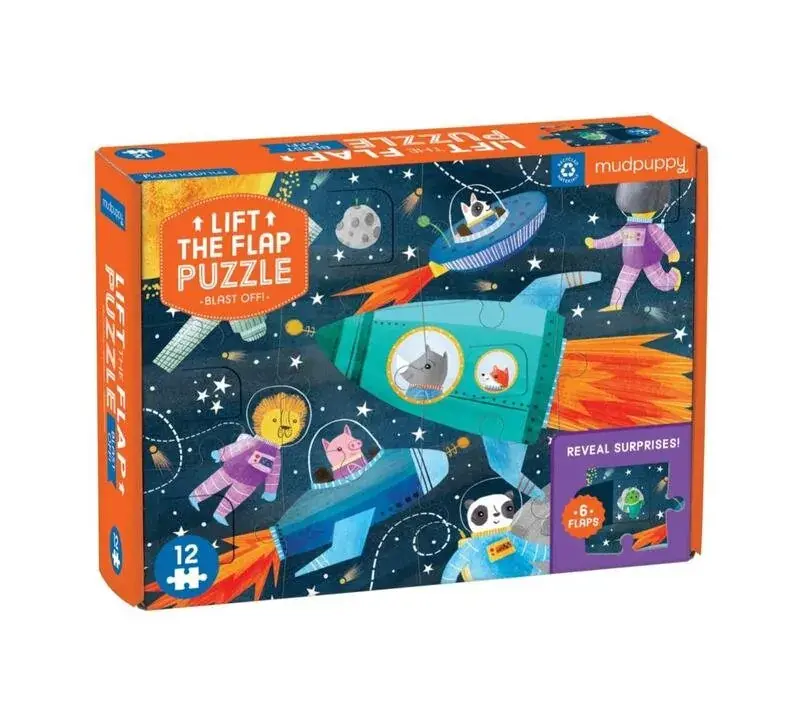 Foto 1 Puzzel space met flapjes 12st