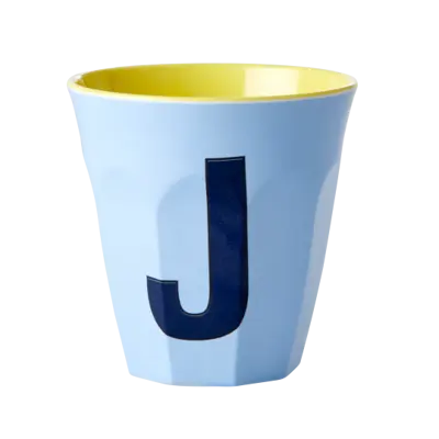 Foto van Melamine alfabet beker Blue J