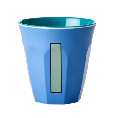 Foto van Melamine alfabet beker Blue I