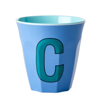 Foto van Melamine alfabet beker Blue C