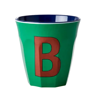Foto van Melamine alfabet beker Blue B