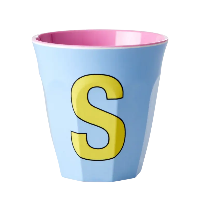 Foto 1 Melamine alfabet beker Pink S