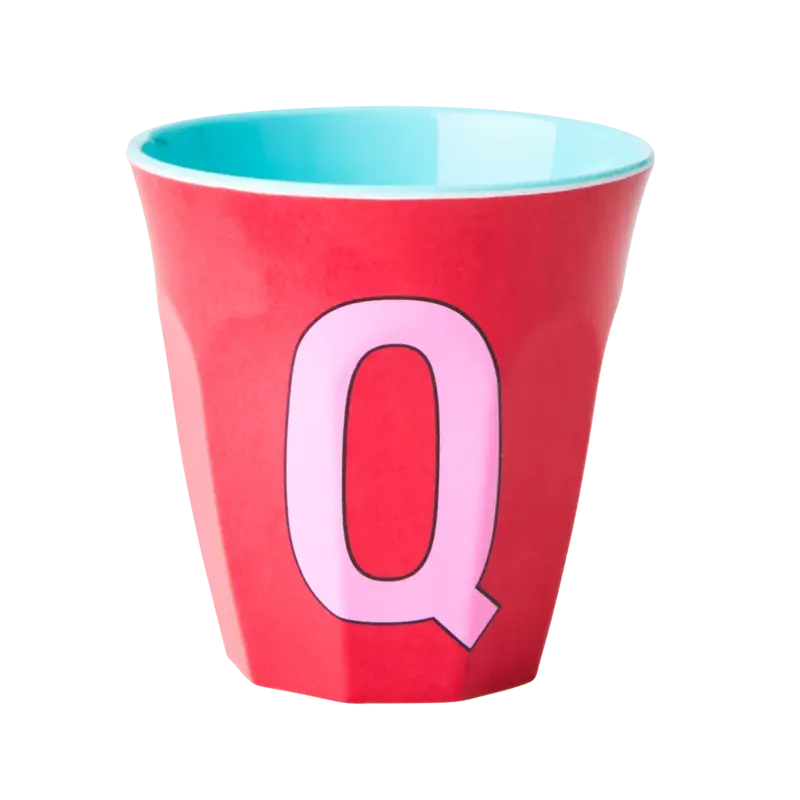 Foto 1 Melamine alfabet beker Pink Q