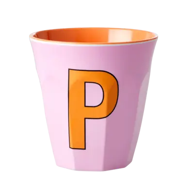 Foto van Melamine alfabet beker Pink P