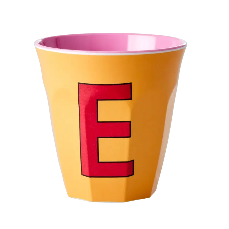 Foto 1 Melamine alfabet beker Pink E