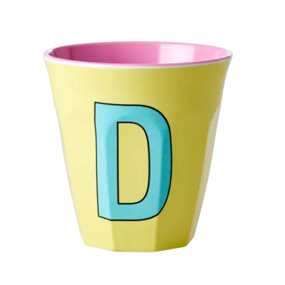 Foto van Melamine alfabet beker Pink D
