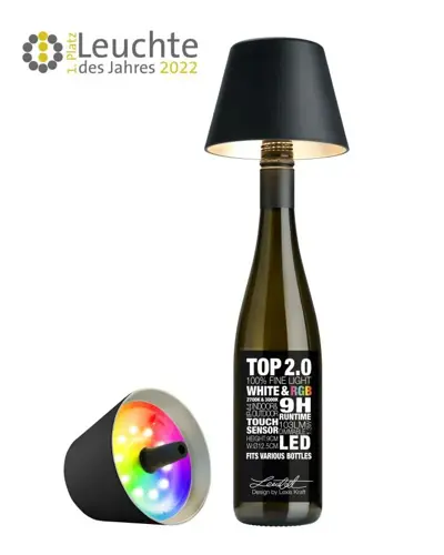 Foto van Flessenlampje RGB Zwart
