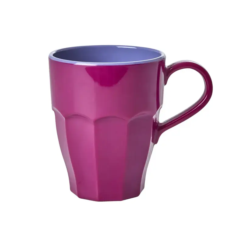 Foto 1 Melamine beker met oor Plum