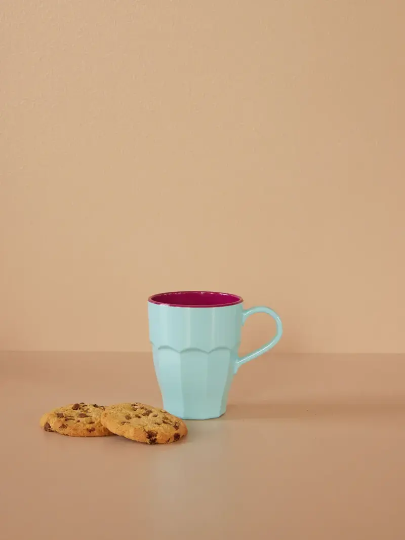 Foto 2 Melamine beker met oor Mint